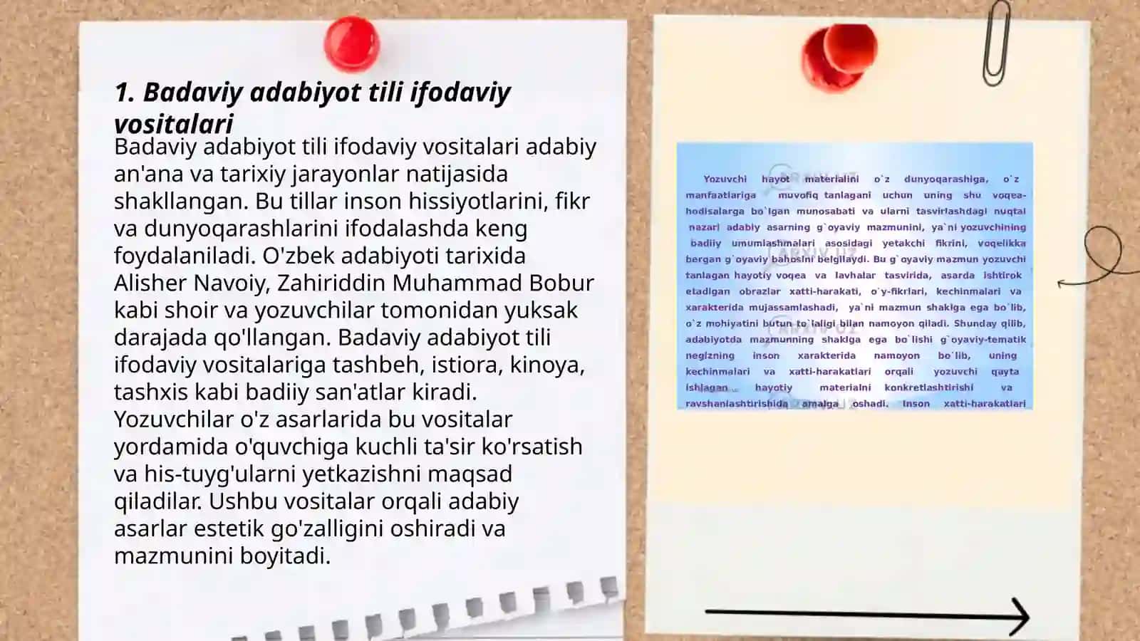 BADIIY ASAR TILINING XUSUSIYATLARI 3