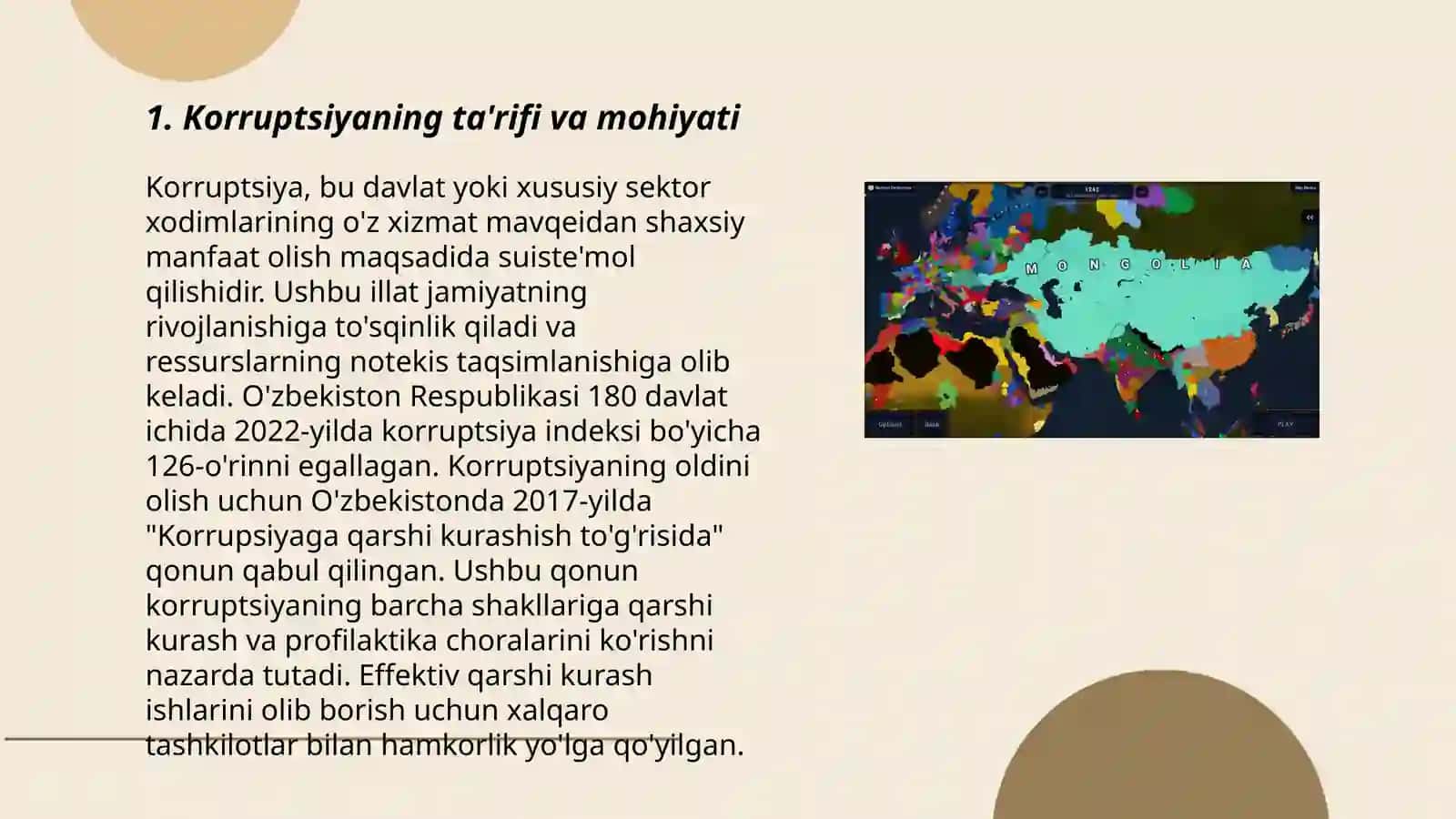 Korruptsiyaning shakllari,uning turlari va kelib chiqishi 3
