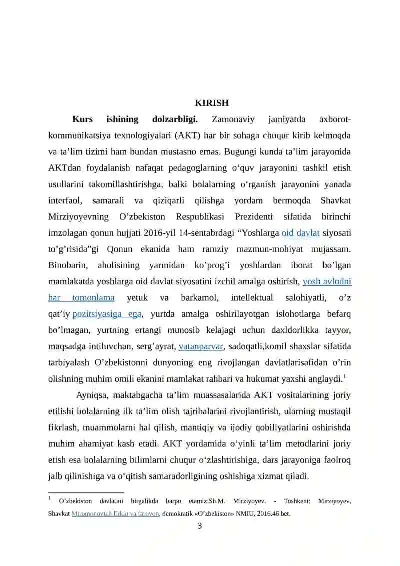 Maktabgacha ta’lim pedagogik jarayonida axborot-kammunikatsiya texnologiyalari mohiyati va mazmuni 3