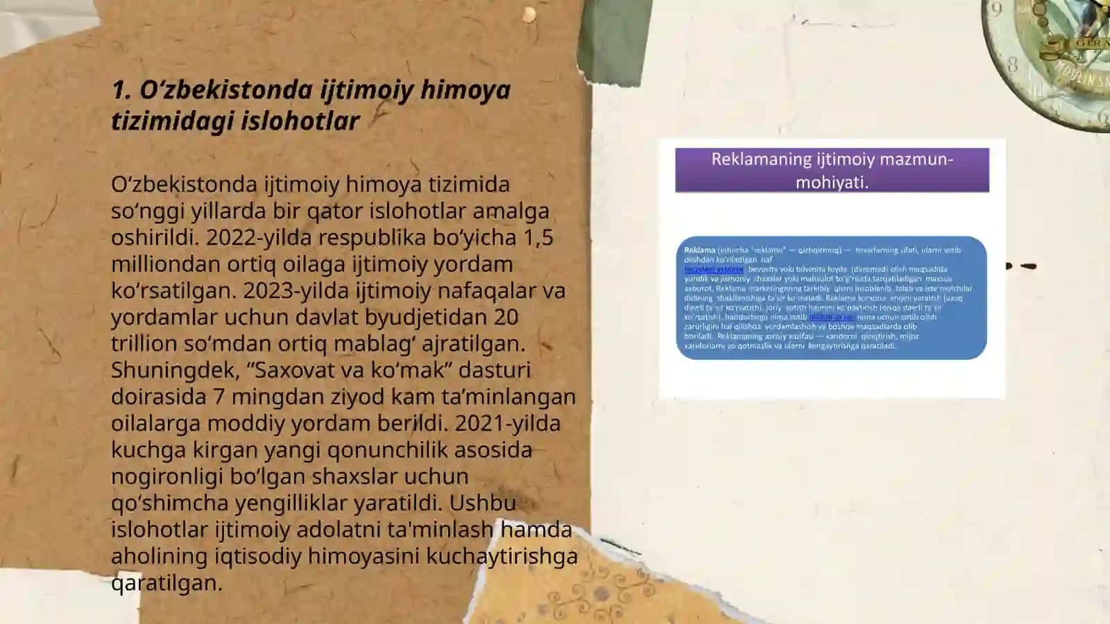 Oʻzbekistonda ijtimoiy sohada amalga oshirilayotgan oʻzgarishlar mazmun mohiyati 3