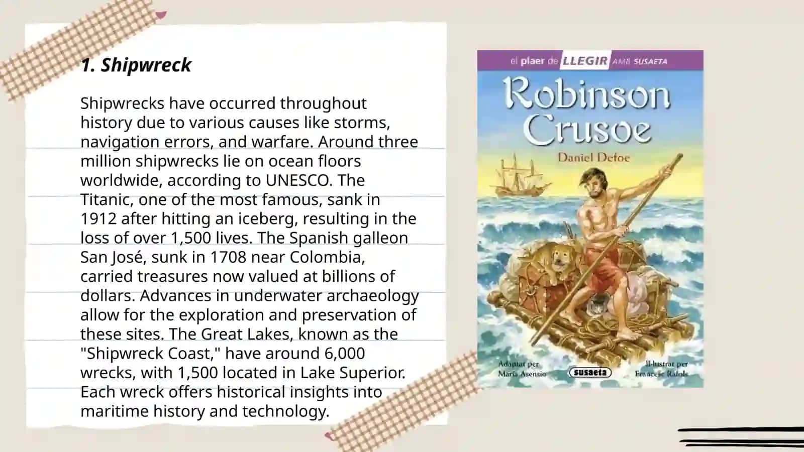 Mavzu: Robinson Crusoe Hikoyasi 3