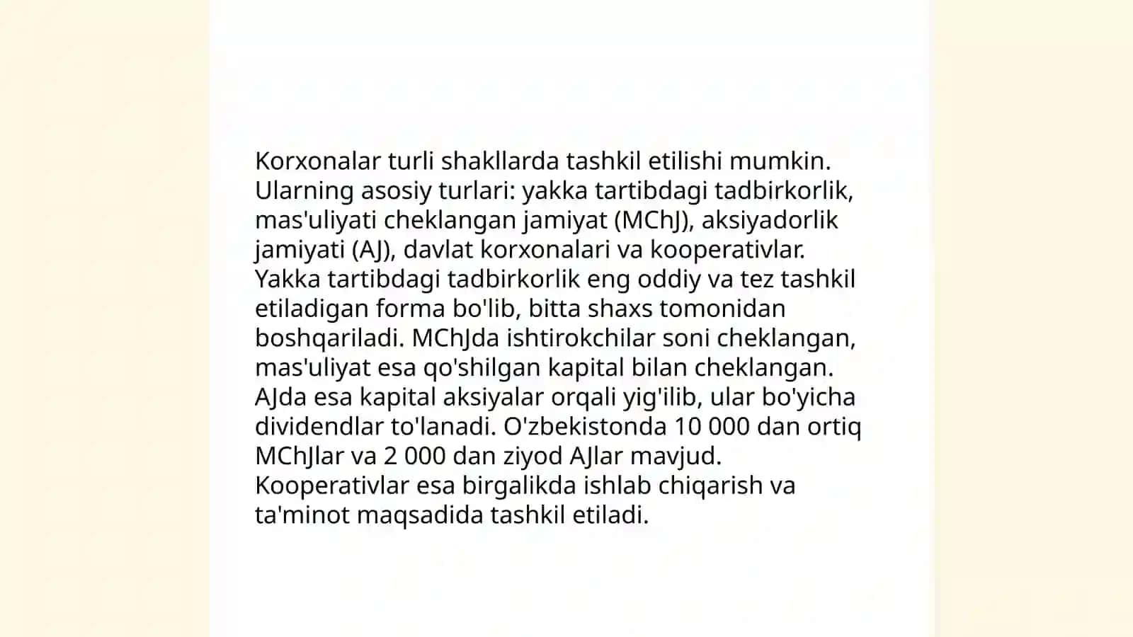 Biznesning tashkiliy-huquqiy shakllari 3