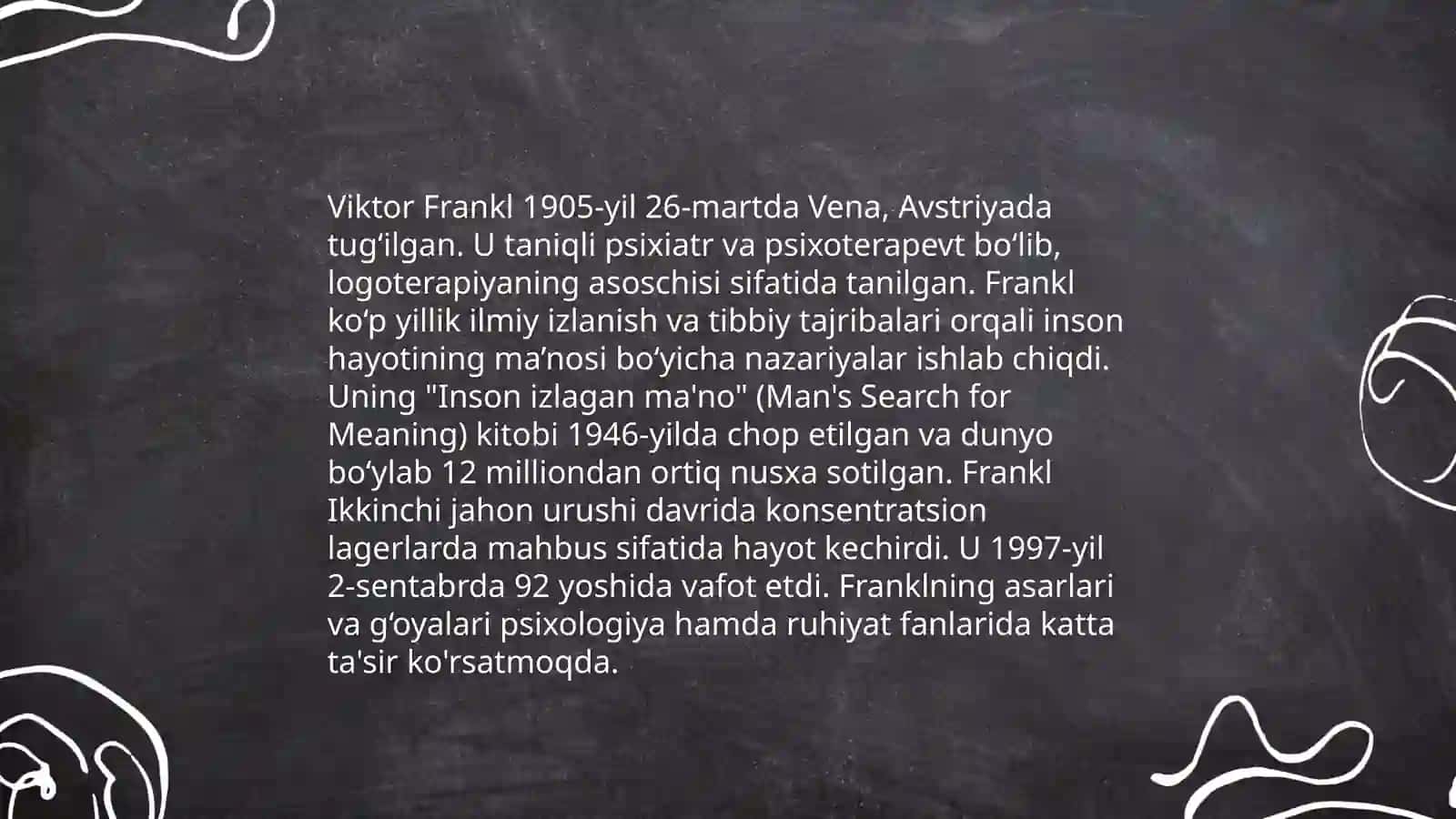 Viktor Franklning dindorlik toʻgʻrisidagi taʼlimotda dindorlik tushunchasi 3