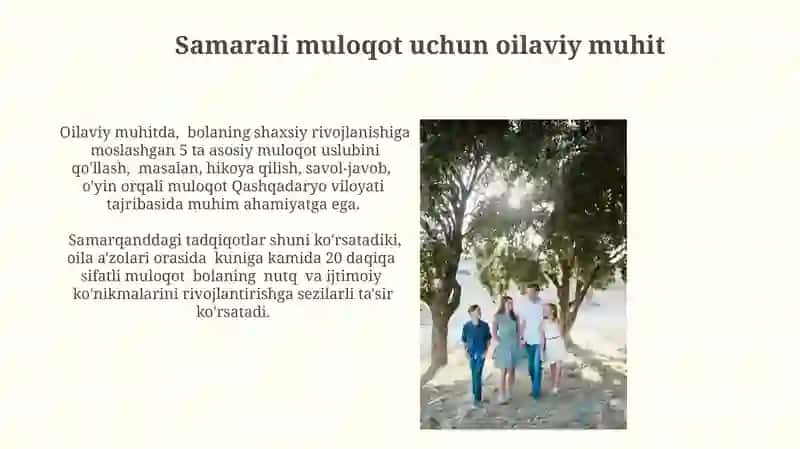 Oilada bolalar bilan muloqot qilishning pedagogik va psixologik shart-sharoitlari 3