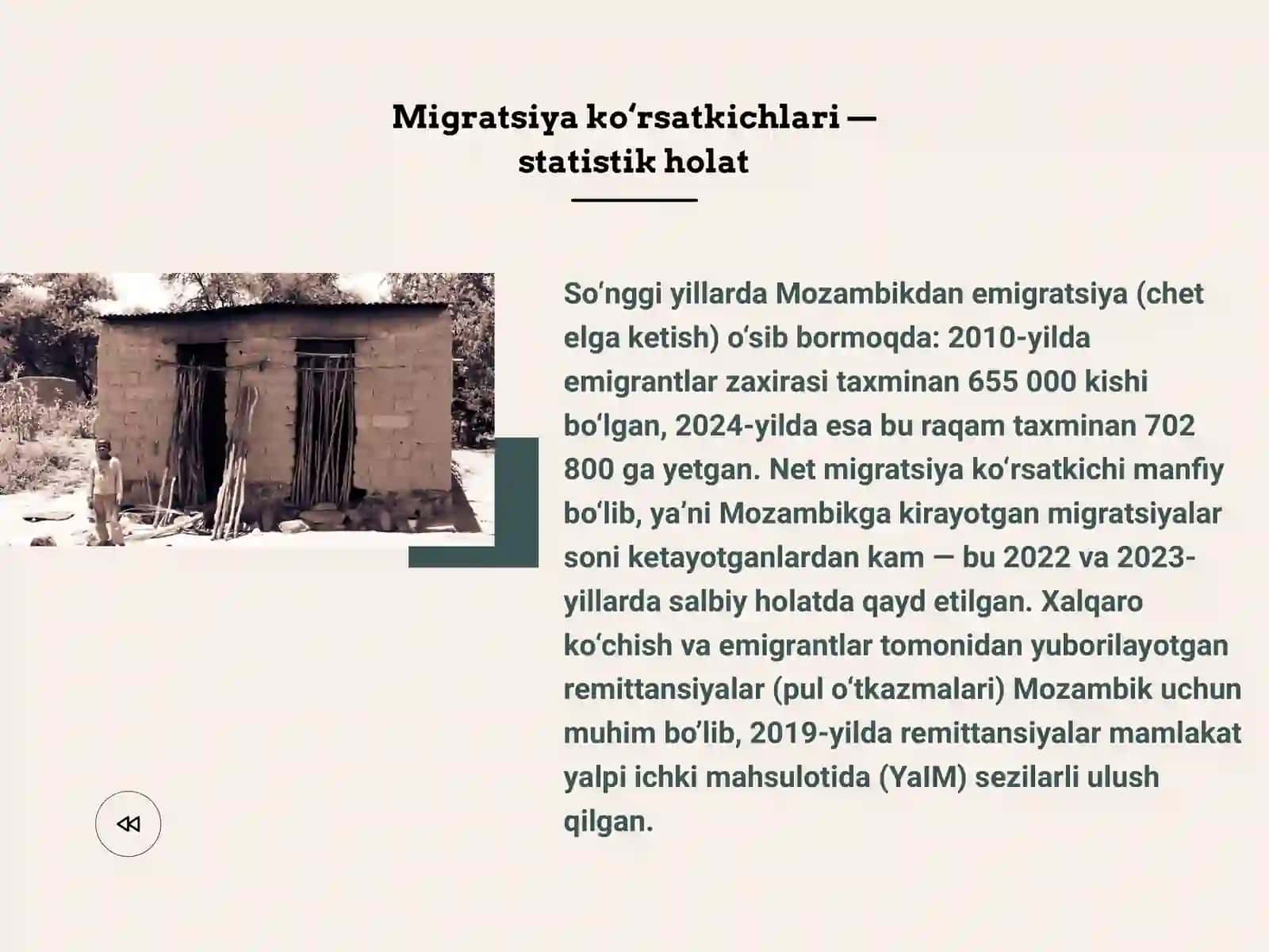 Mozambik davlatining migratsiya jarayonlari 3