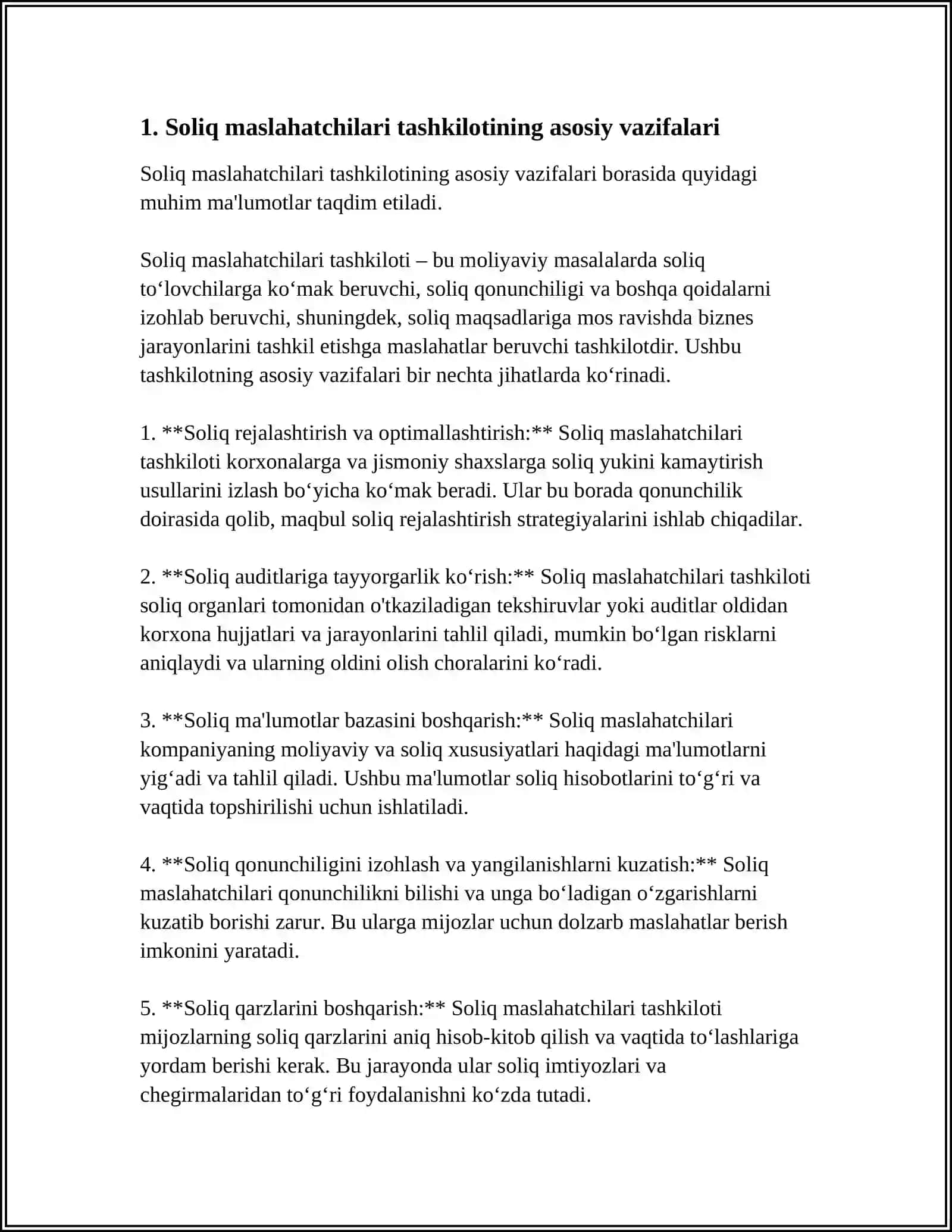 OʻZBEKISTON YAPONIYA MISOLIDA SOLIQ MASLAHATCHILARI TASHKILOTI 3