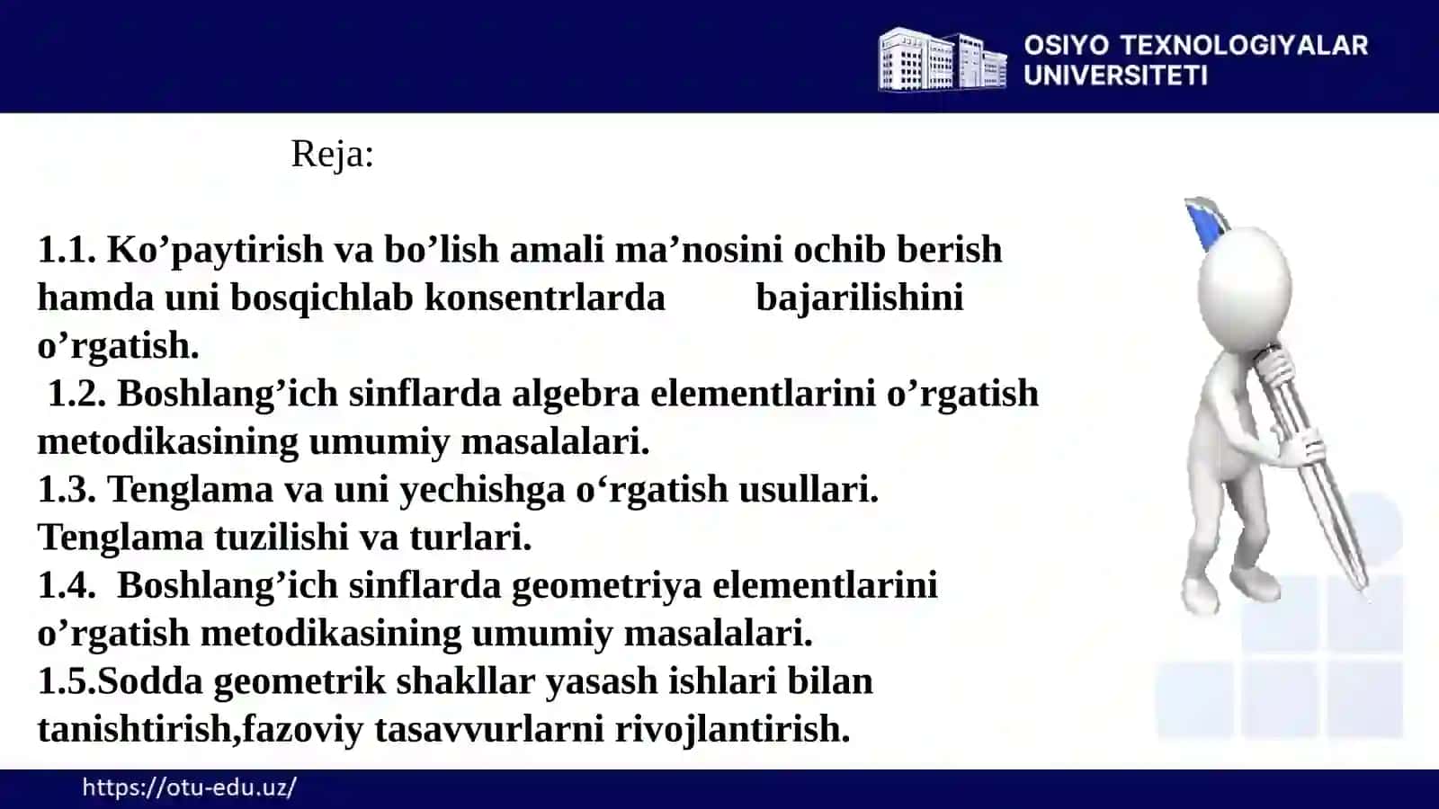 Ko’paytirish va bo’lish metodikasi 3