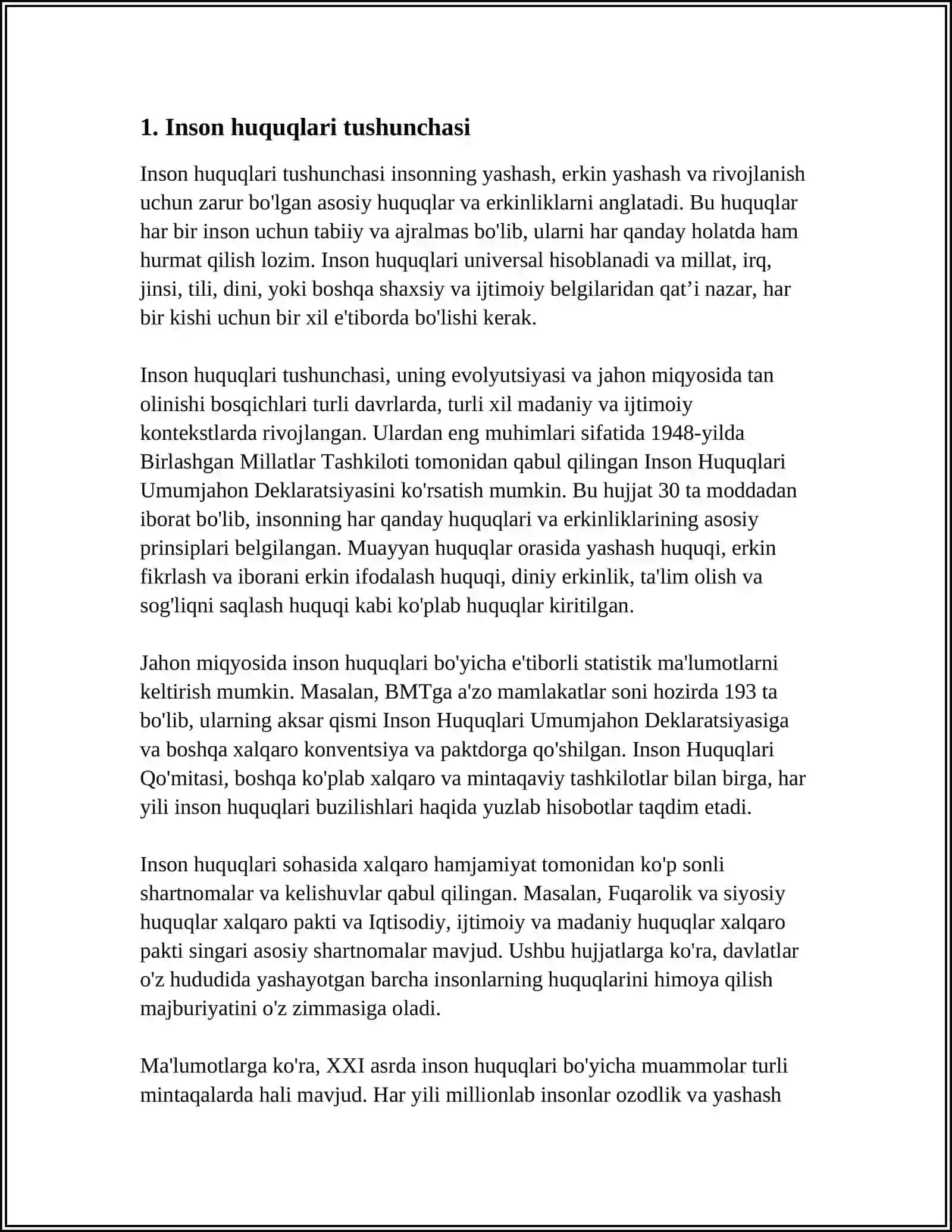 INSON HUQUQLARI VA ERKINLIKLARINING KAFOLATLARI TUSHUNCHASI 3