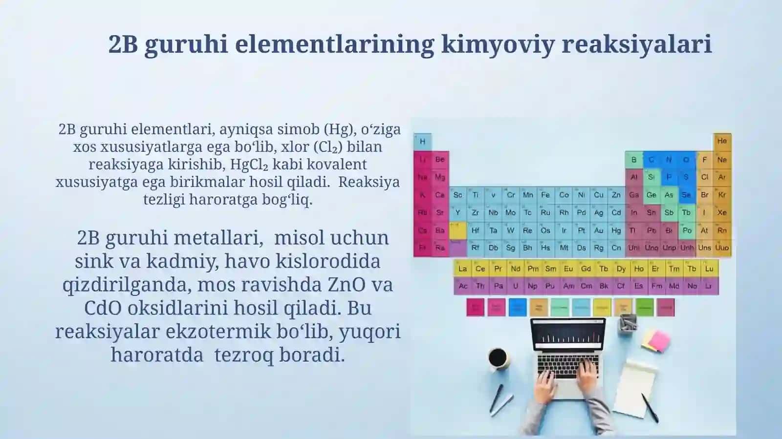Davriy sistema 1-b va 2-b guruh elementlari 3