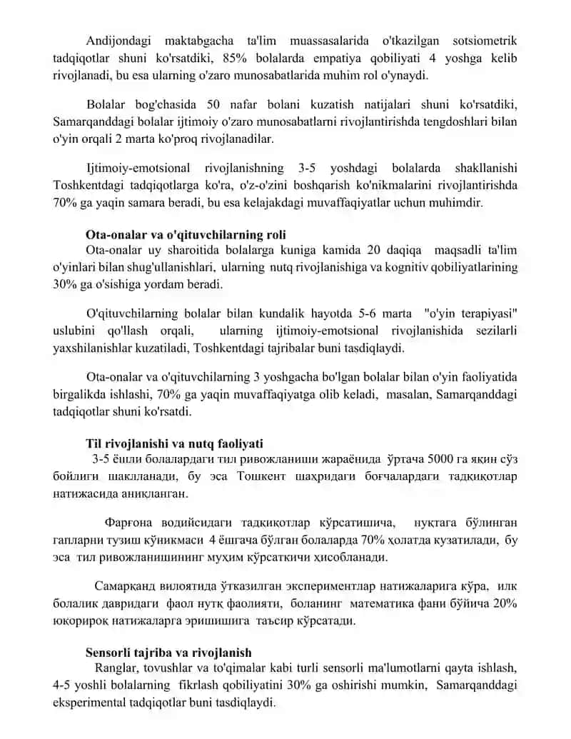 Erta bolalik davrida mavzuga oid faoliyat 3