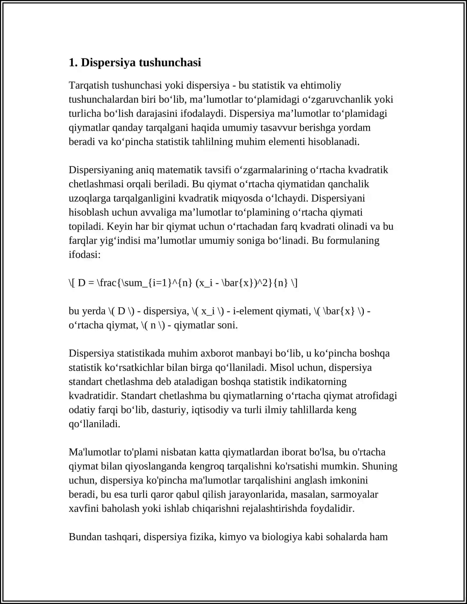 DISPERSIYA 3