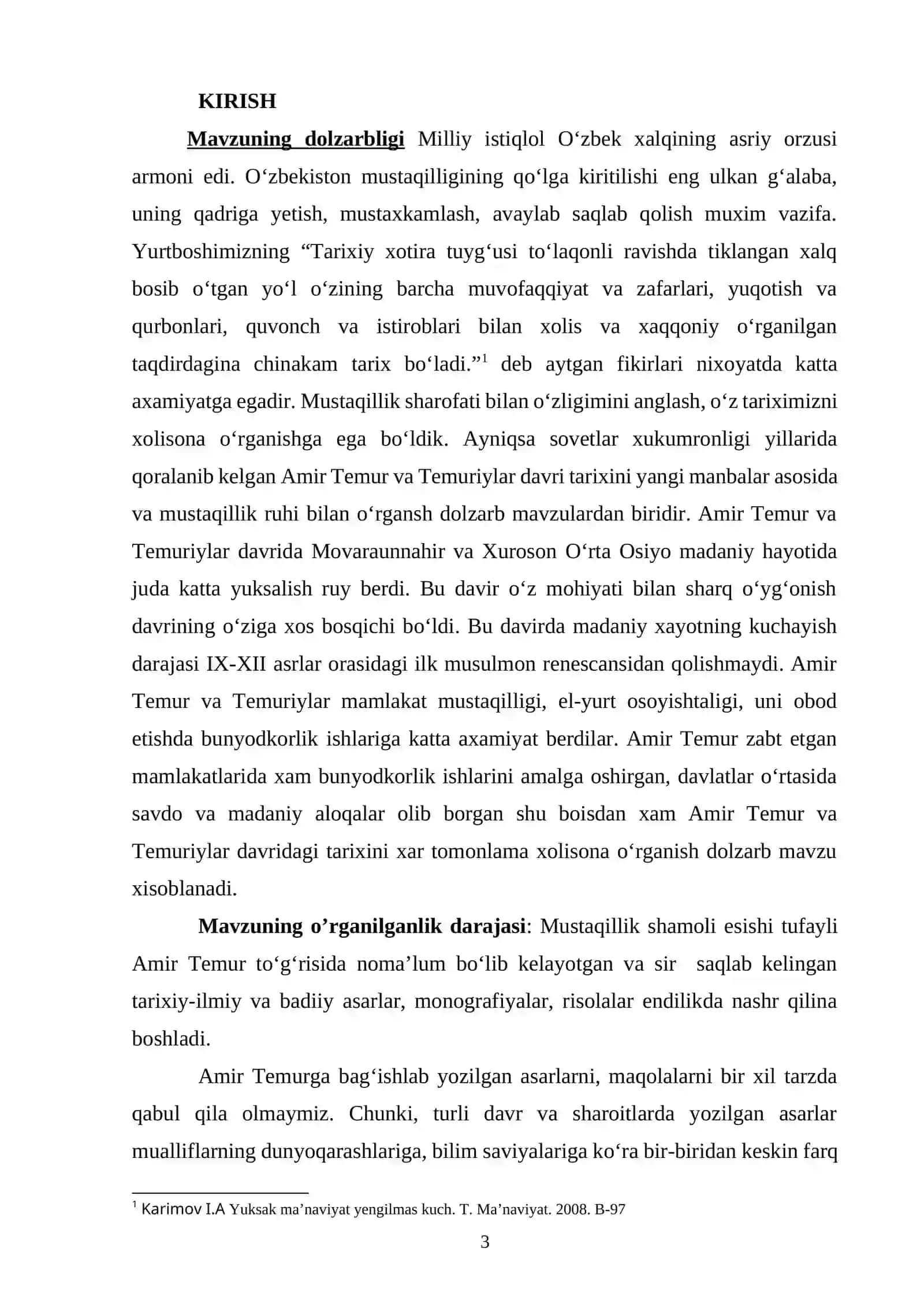 Jahon tarixida Amir Temur va Temuriylar davlatining tutgan o‘rni 3