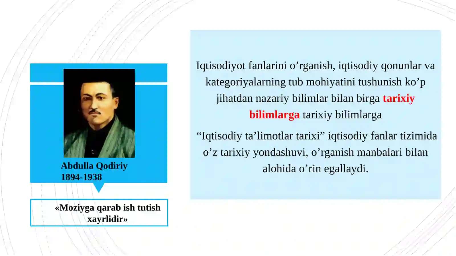 1-mavzu. Fanning predmeti va oʼrganish usullari 3