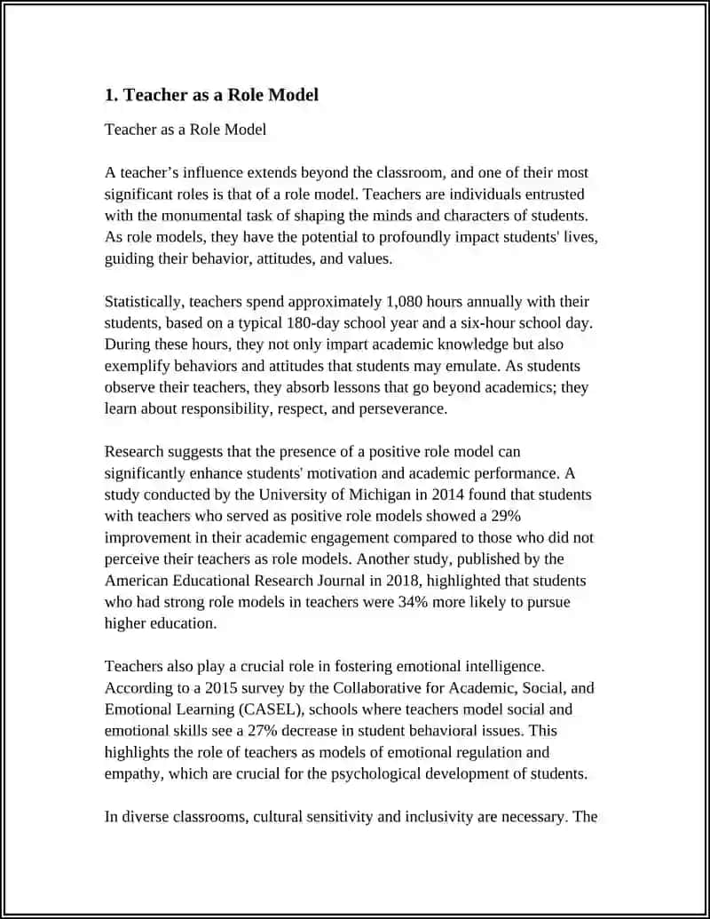 Teacher as a Role Model 3