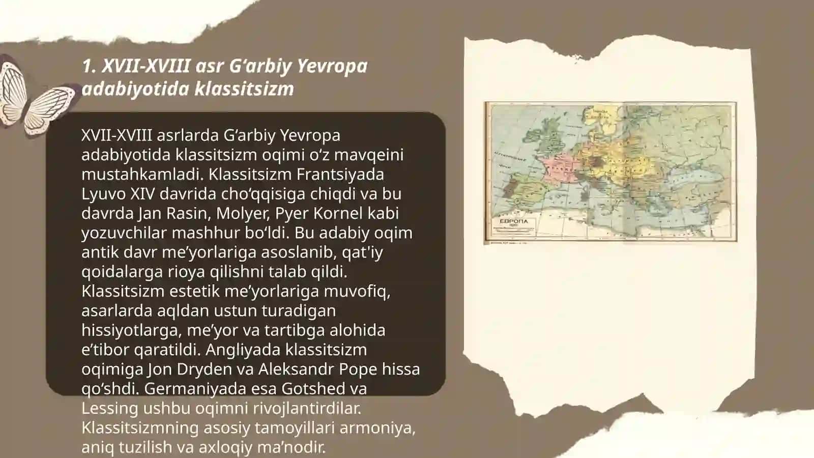 XVII-XVIII asr Ğarbiy Yevropa adabiyoti 3
