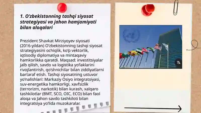 Oʻzbekiston va jahon hamjamiyati 3