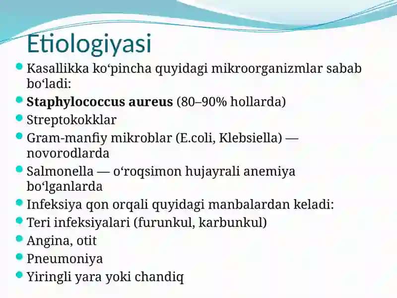 Gematogen osteomielit 3