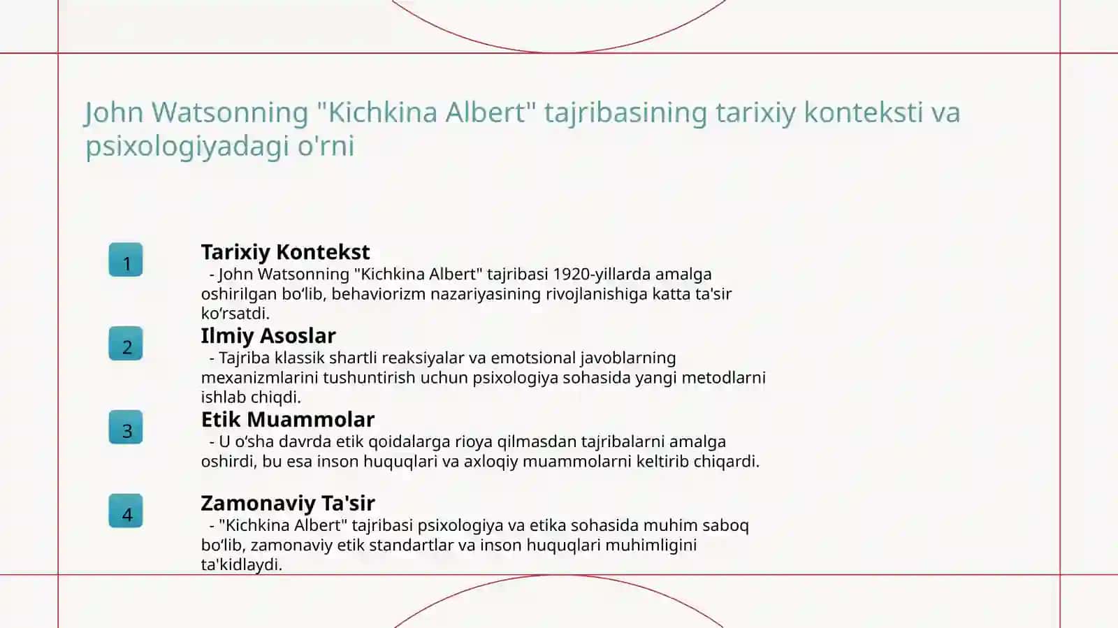 Jon Uotsonning Kichkina Albert tajribasi 3