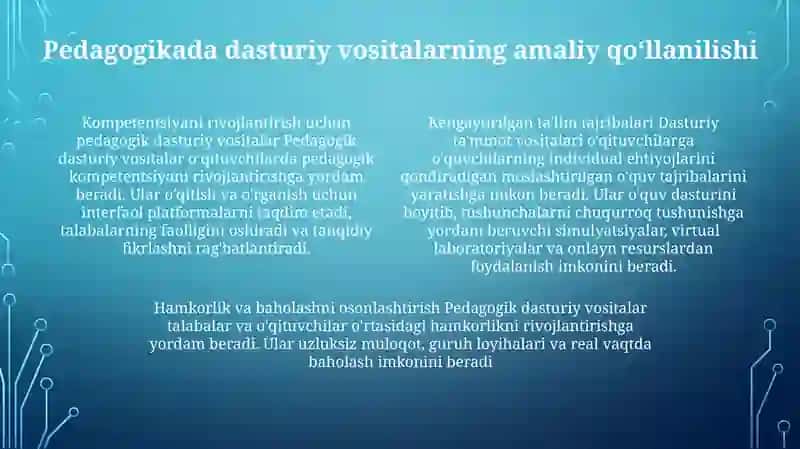 Pedagogik Dasturiy Vositalar 3