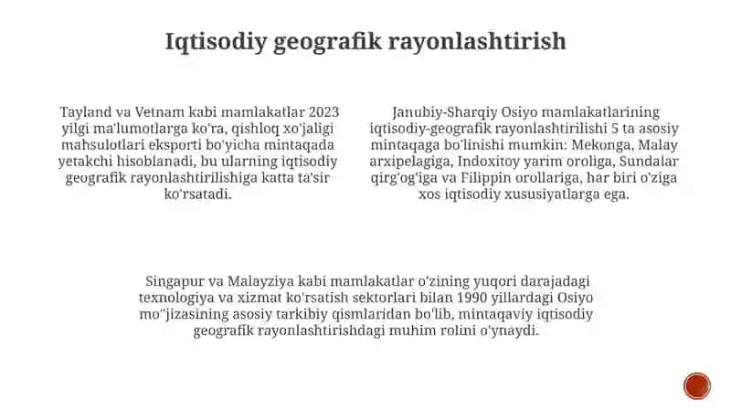 Janubi-Sharqiy Osiyo davlatlar geografiyasi 3