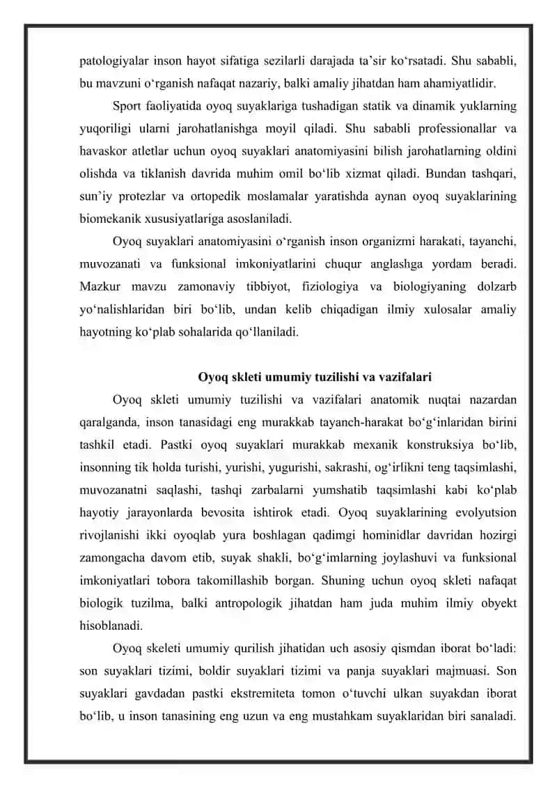 Oyoq suyaklari 3