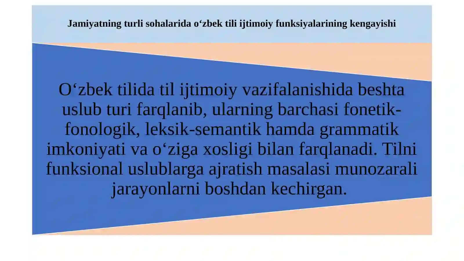 O‘zbek tili ijtimoiy funksiyalarining kengayishi: jamiyatdagi oʻzgarishlar va til rivoji 3