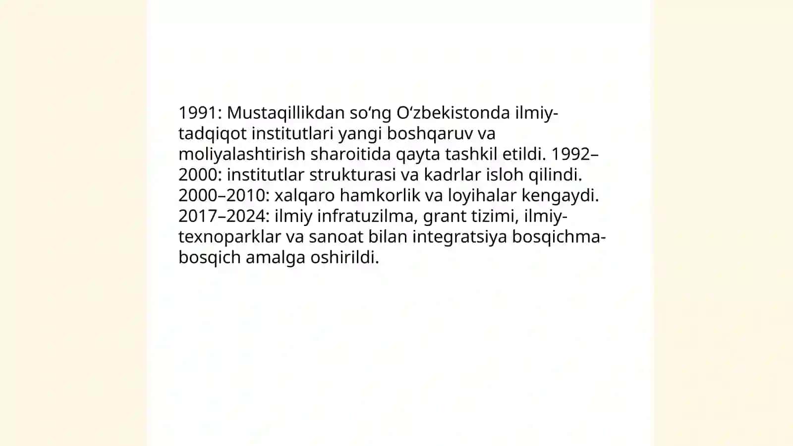 1991-2026-yilda O'zbekistonda erishilgan ilm-fanga oid yutuqlar 3
