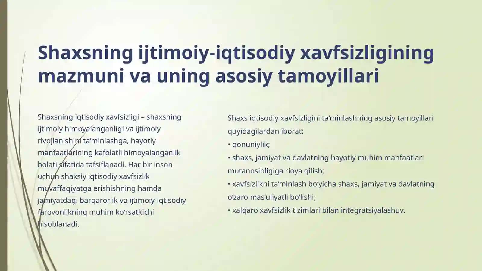 Shaxsning ijtimoiy-iqtisodiy xavfsizligini ta'minlash yo‘llari va vositalari 3