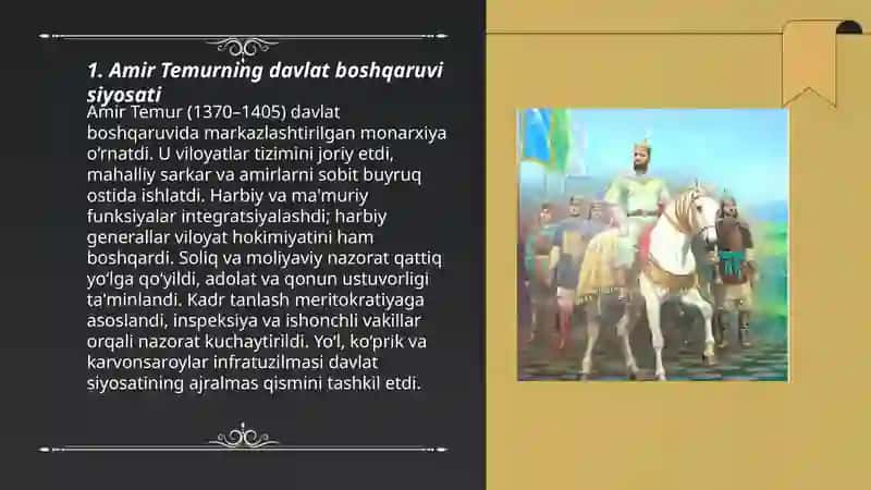 Amir Temur buyuk davlat arbobi 3