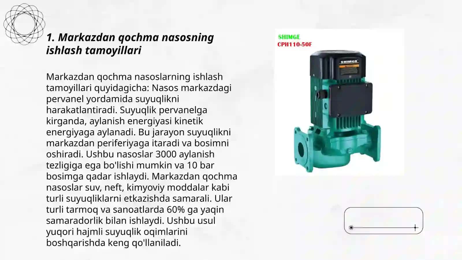 Gidromexanik jarayonlarda qо‘llaniladigan nasos qurilmalarini turlarini Venn diagrammada taqqoslang 3