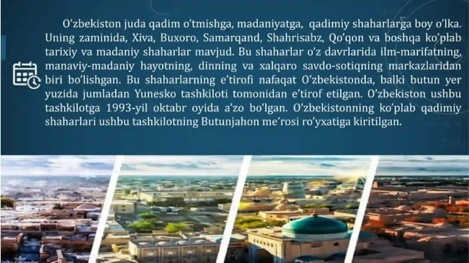 tarixiy shaharlar yubileylarining xalqaro miqyosida keng nishonlanishi 3