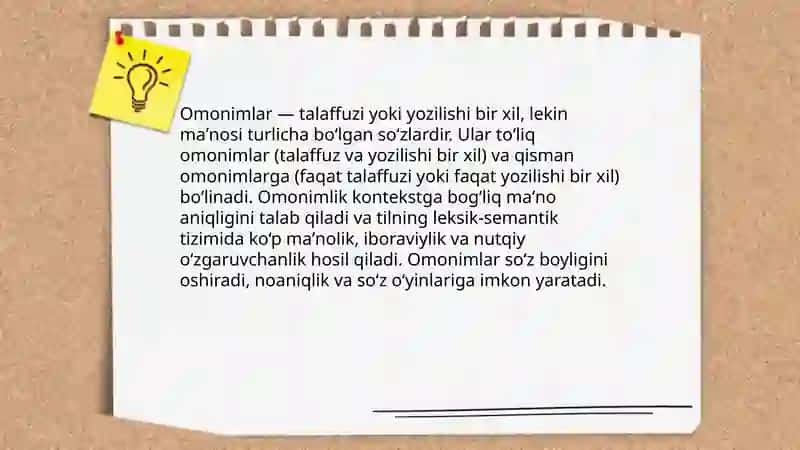 Omonimlar 3