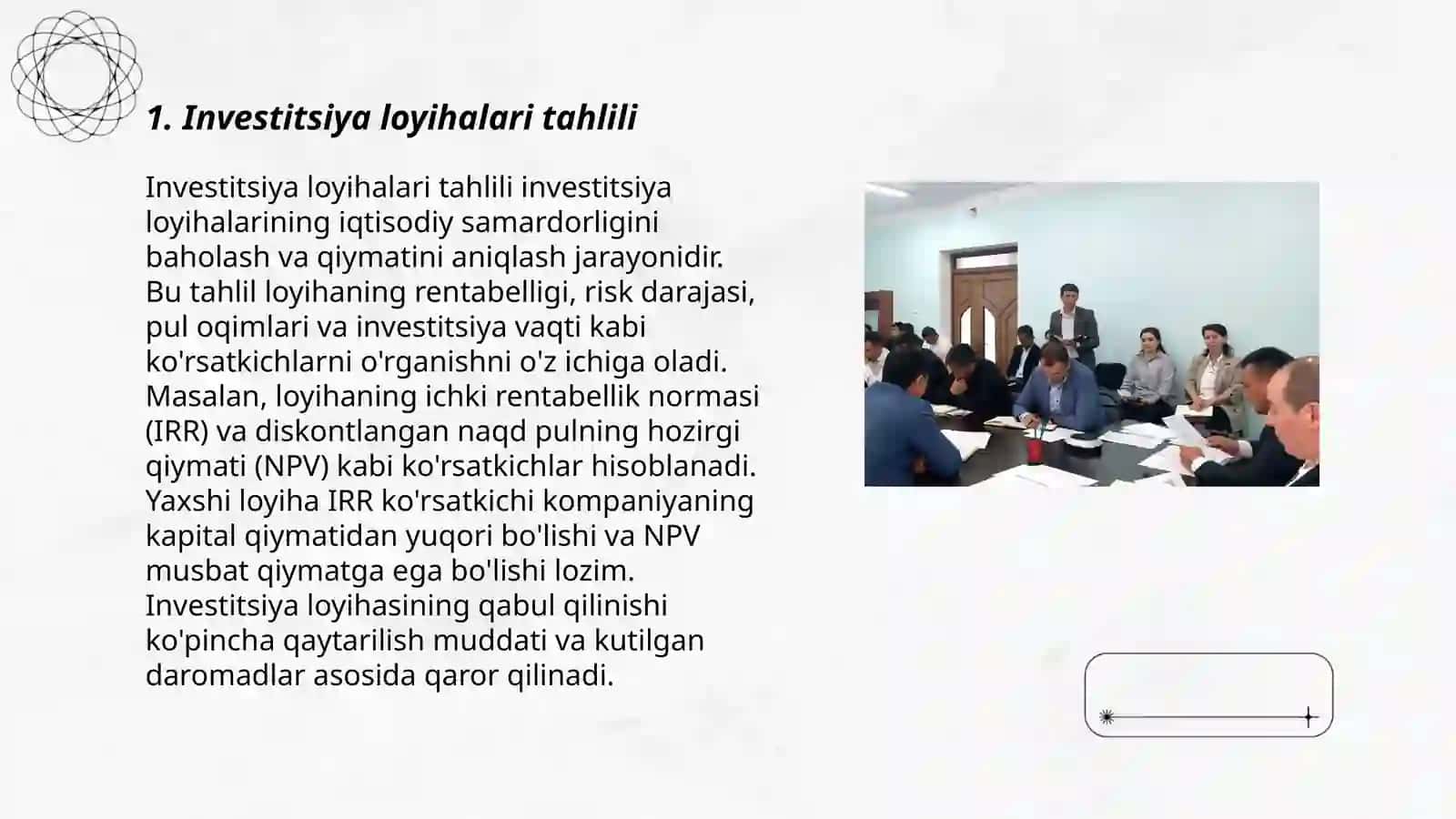 Investitsion faoliyatni moliyalashtirish 3