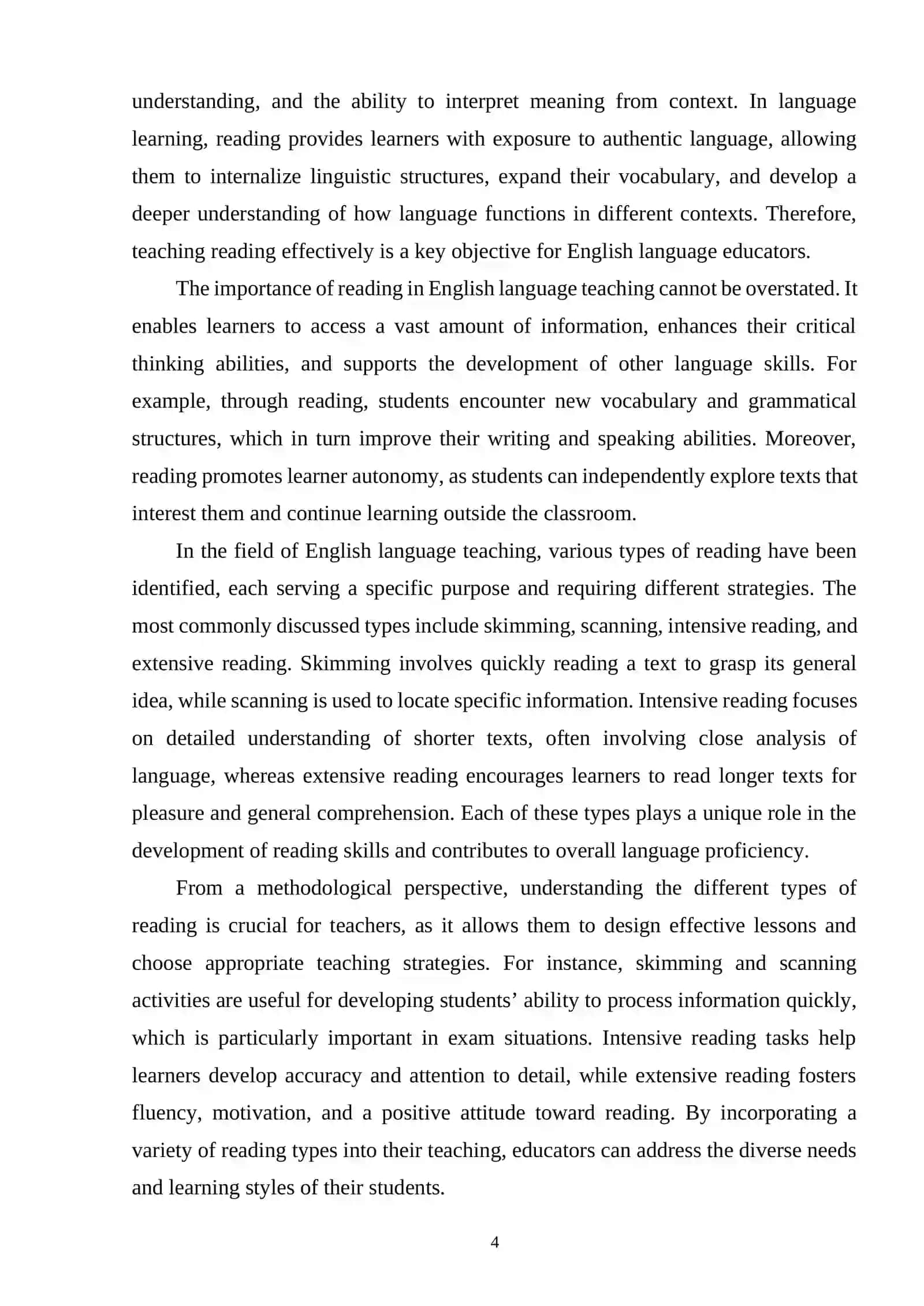 Types of Reading in Teaching English and Their Methodological Significance 3
