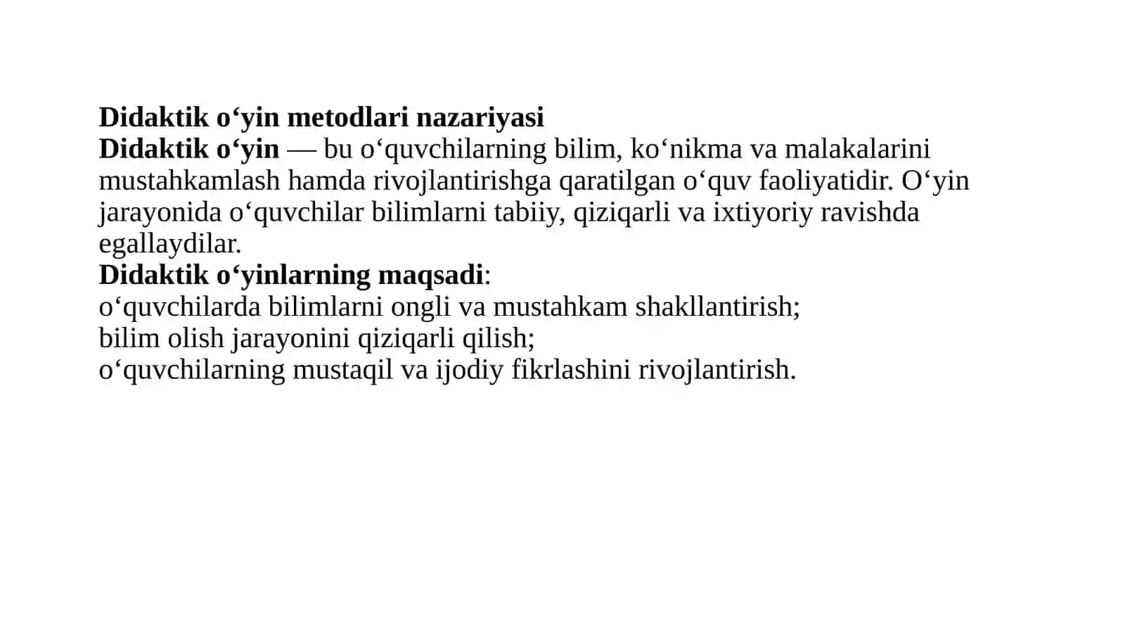 Boshlang‘ich sinfda o‘qitishni tashkil qilishda didaktik o‘yin metodlari 3