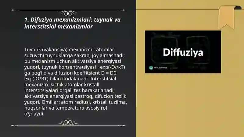 Qattiq jismlarda difuziya hodisalari 3