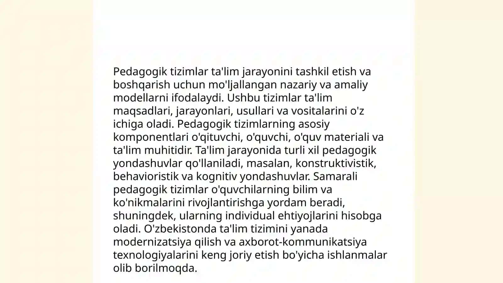 Pedagogik tizimlar va ularning shakllari 3