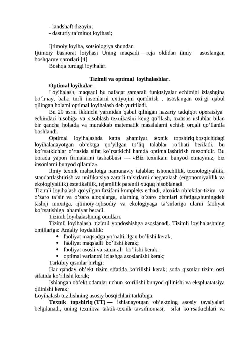 Avtomatlashtirilgan loyihalash tizimlari 3