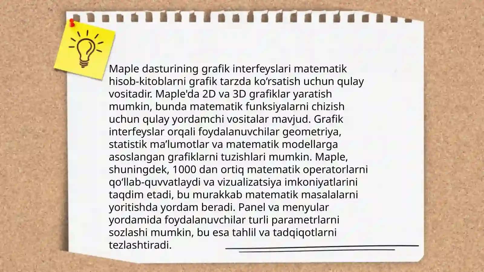 Mapleda grafik paketlarni imkoniyatlari 3
