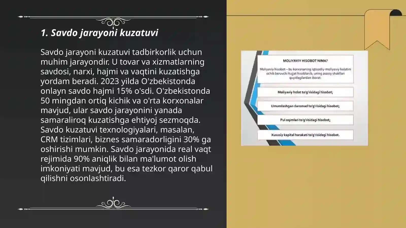 Savdo jarayoni kuzatuvi 3