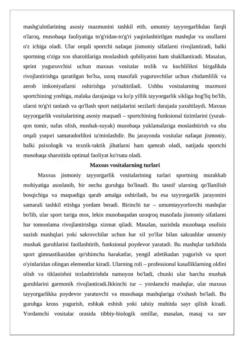 Maxsus jismoniy tayyorgarlik vositalari texnikasini takrorlash 3