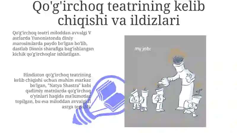 Qo'g'irchoq teatri paydo bo'lish tarixi ildizlari va tarbiyaviy ahamiyati 3
