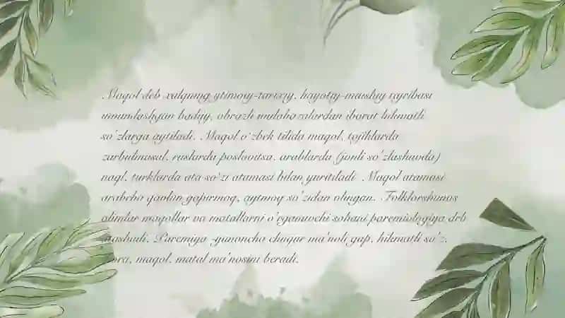"Devonu lugʻotit-turk" dagi maqollar 3