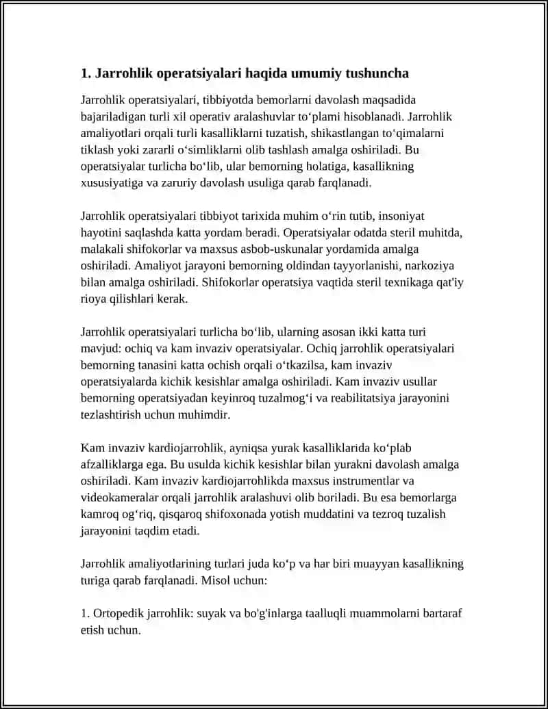 JARROHLIK OPERATSIYALARI HAQIDA TUSHUNCHA 3