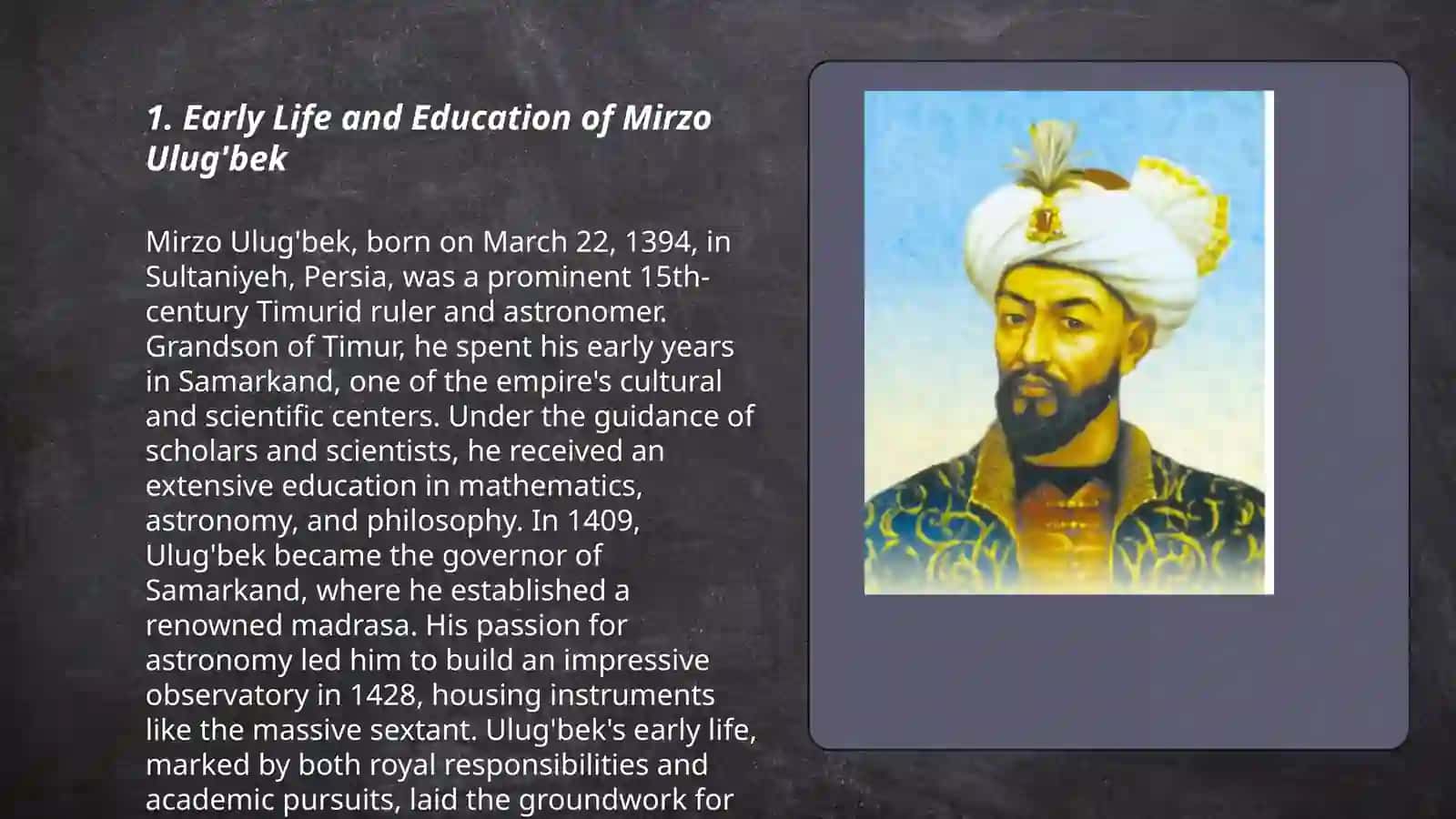 Mirzo Ulug'bek 3