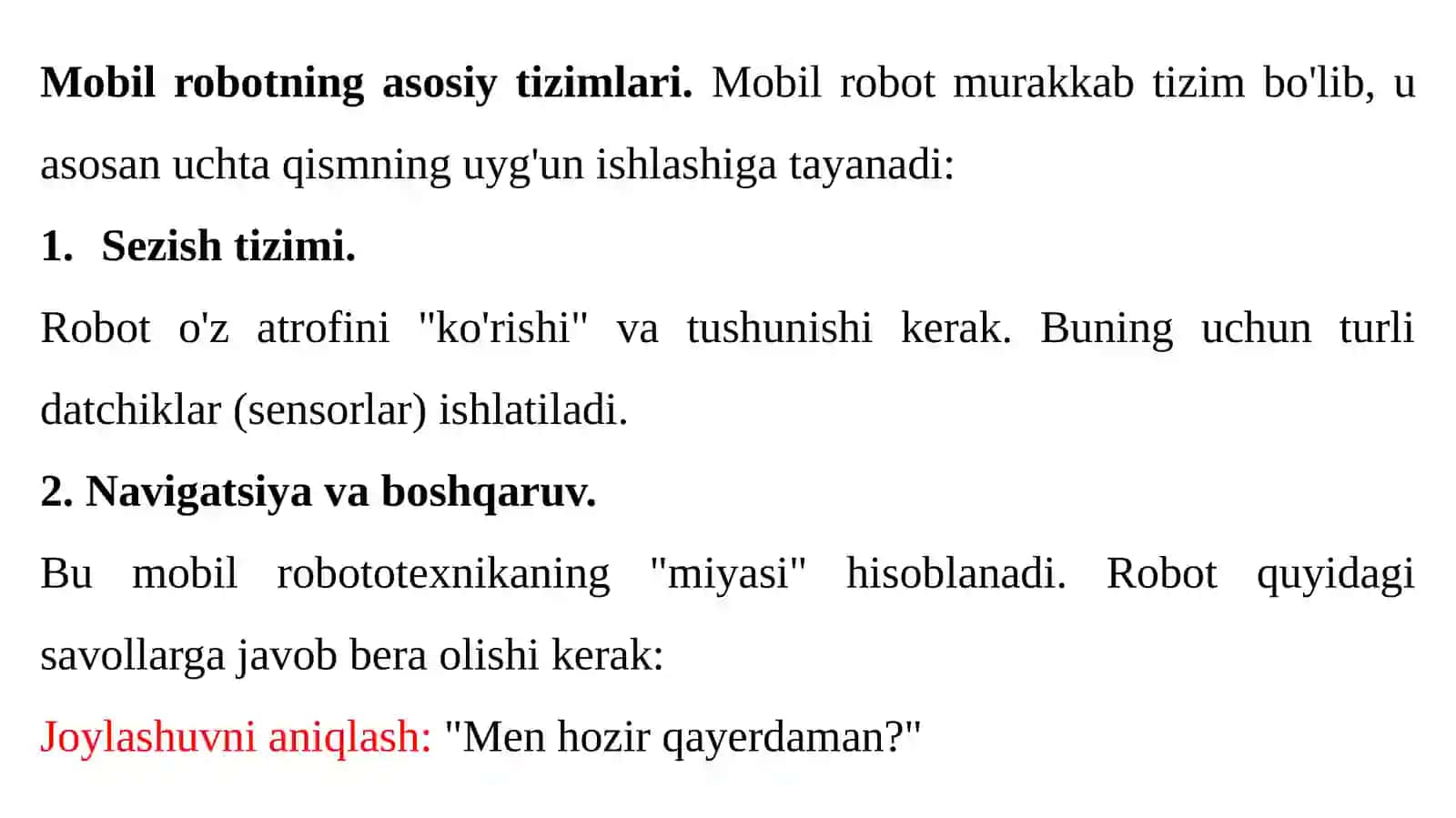 MOBIL ROBOTOTEXNIKAGA KIRISH VA TRAEKTORIYANI BAHOLASH 3