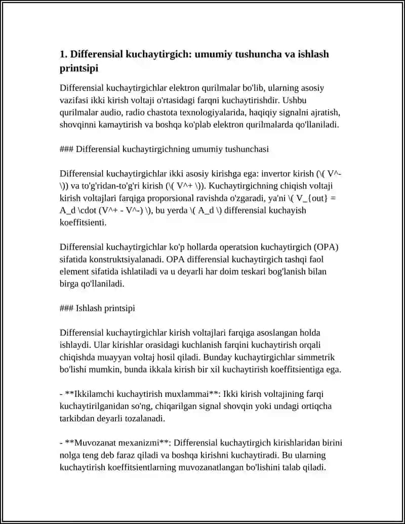 DIFFERENSIAL KUCHAYTIRGICH 3