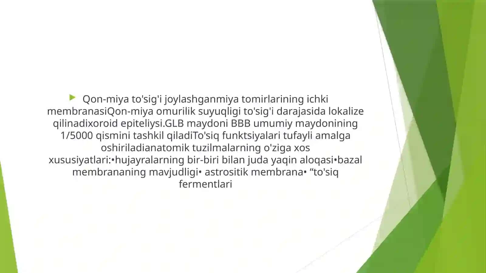 Gematoensefalik to'siq gistofiziologiyasi 3