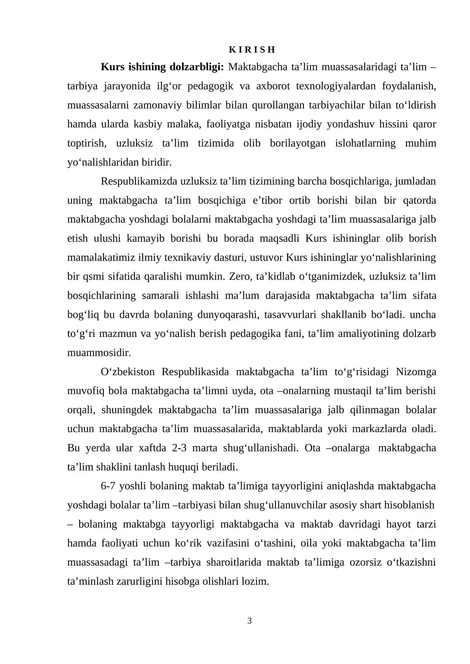BOLA HAYOTIDA KUN TARTIBI VA UNING AHAMIYATI 3