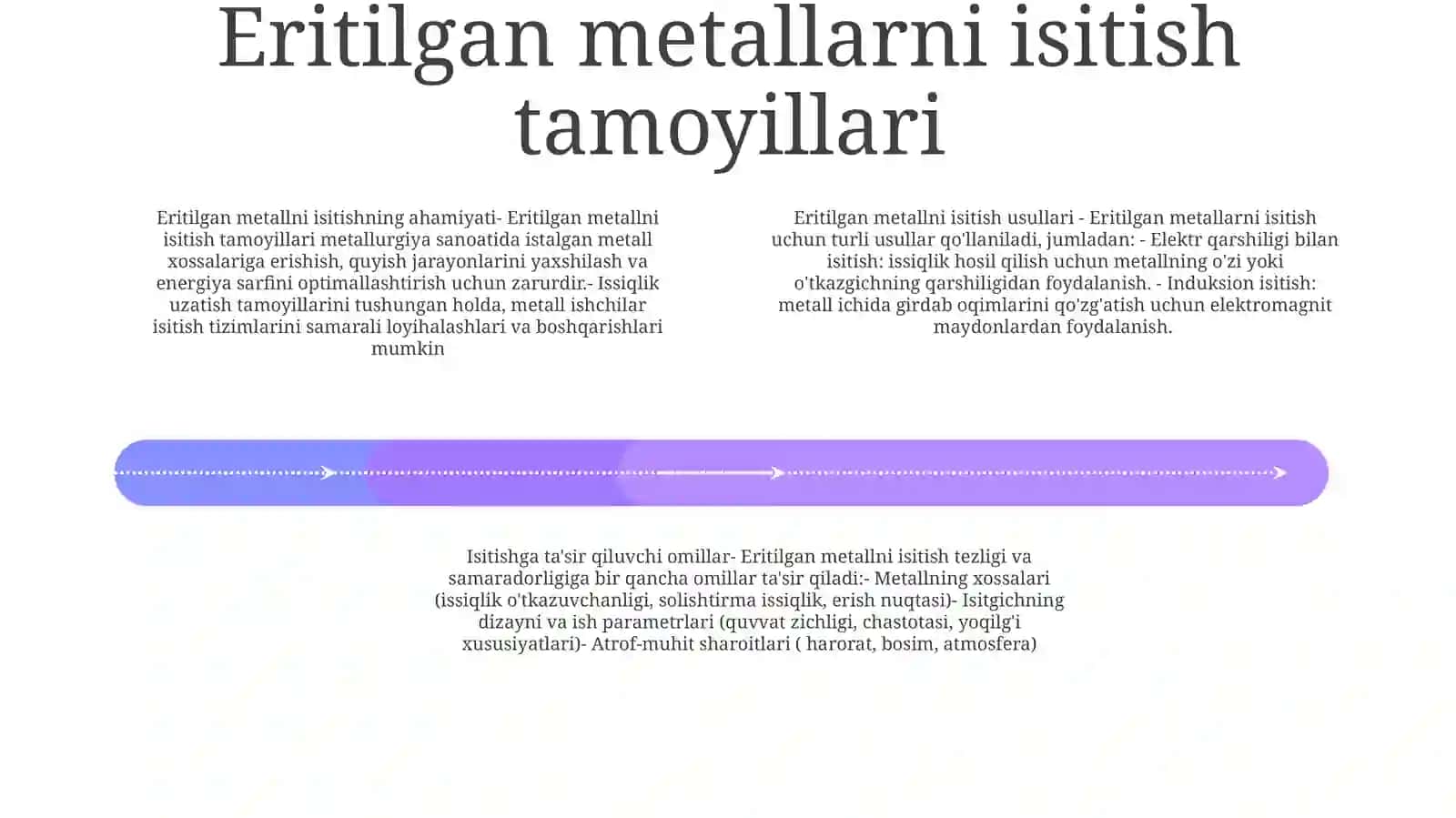 Erigan Metallarning Issiqlik Berilishi Mavzusiga Silayt Tuzish 3